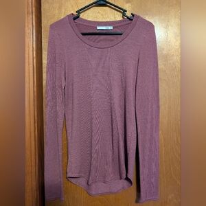 Women's Dusty Rose Long Sleeve Top